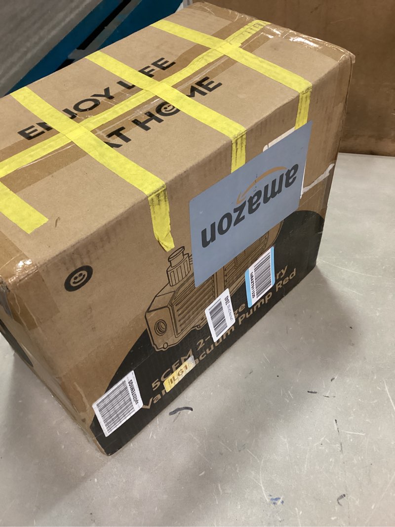 VIVOHOME 110V 1/2 HP 5 CFM Dual Stage Rotary Vane HVAC Air Vacuum Pump ...