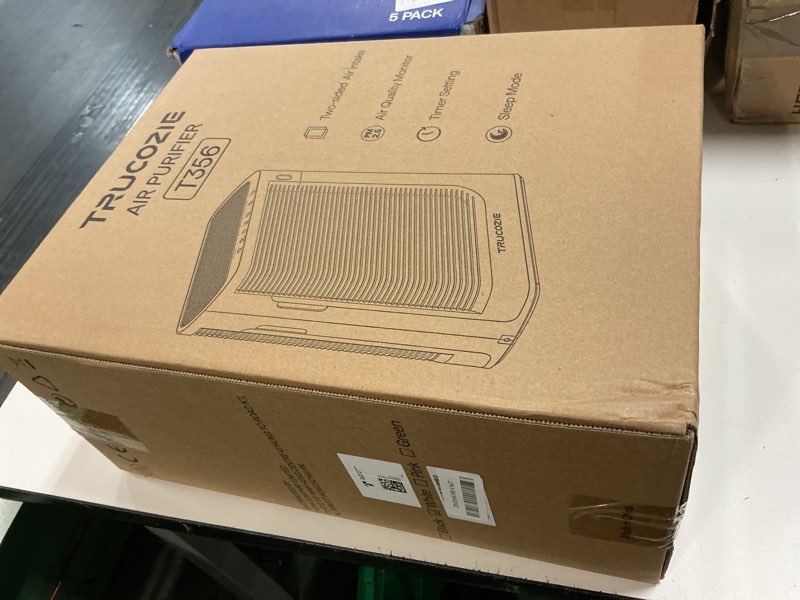 Condition photo showing New/Like New for t356 new white air purifier for home large room bedroom up to 1937 ft² in 1 hr with double-sided air inlet, air quality and light sensors, hepa sleep mode for allergies, dust, smoke, pet hair