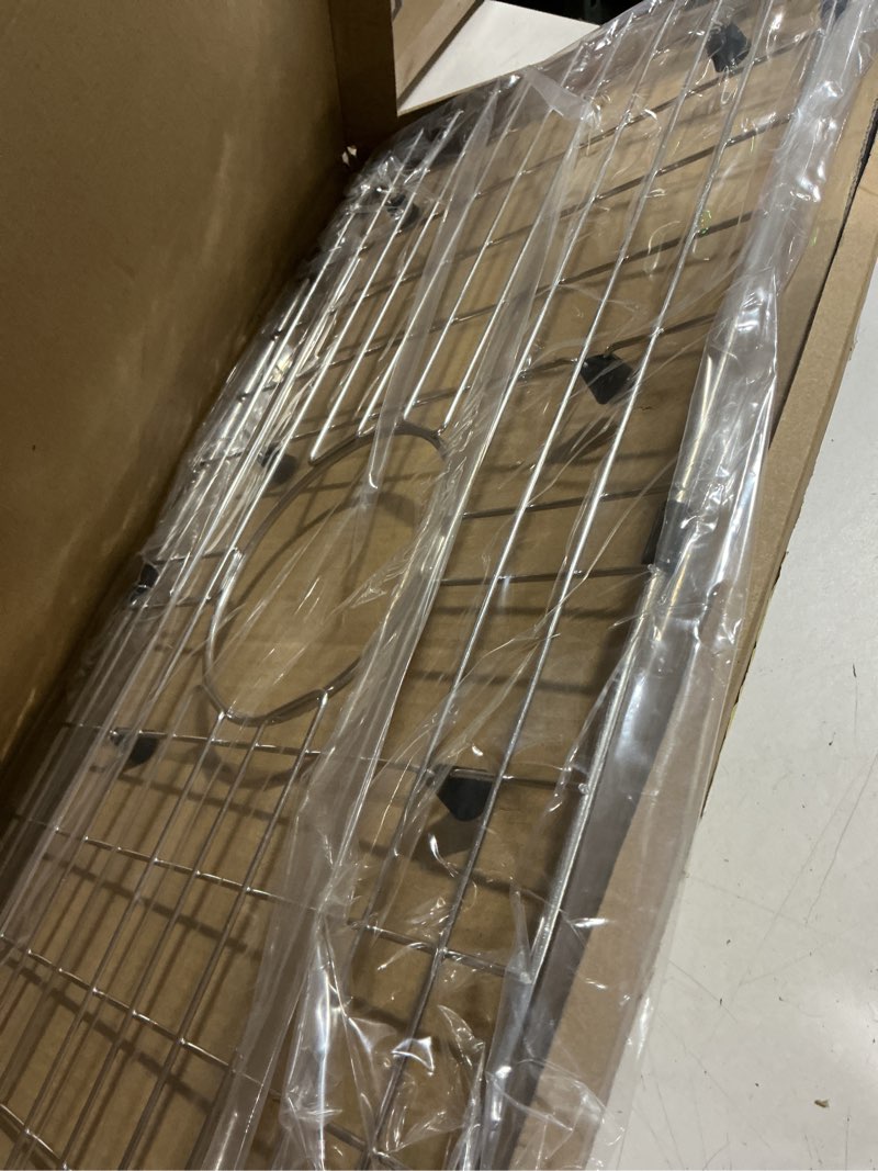 Condition photo showing Good Condition for serene valley sink bottom grid 24-1/8" x 12-5/8", centered drain with corner radius 1-1/2", sink protector nlw2412c