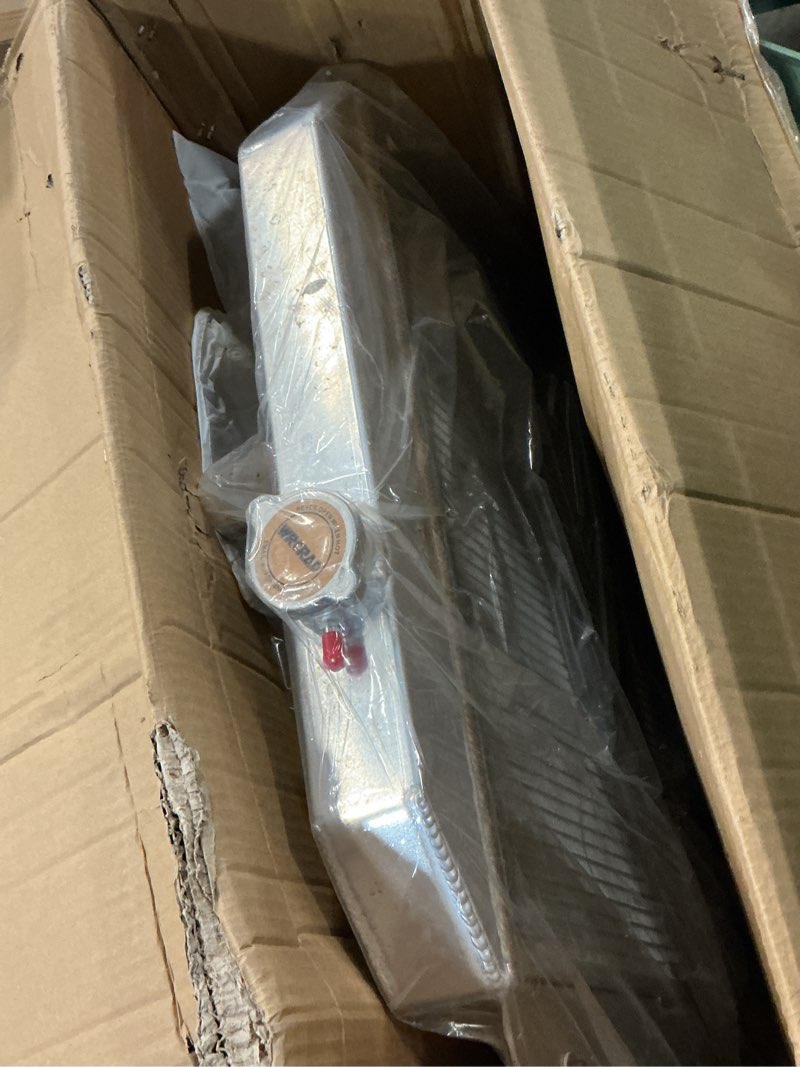 Condition photo showing Good Condition for aluminum radiator for 1949-1954 chevy bel air belair fleetline styleline deluxe, 3 row radiators with electric fan shroud thermostat kit 1950 1951 1952 1953 49 50 51 52 53 54 3 core radiator with fan and shroud