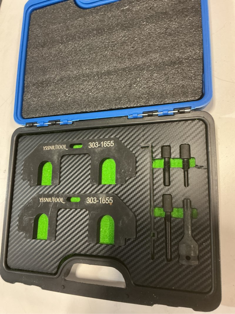 Condition photo showing Good Condition for 303-1655 7-Piece Camshaft Holding Alignment Timing Tool, Compatible with Ford 3.5L EcoBoost Upgraded GT F-150 Expedition Lincoln Navigator, with Cylinder Head Screw Removal Socket