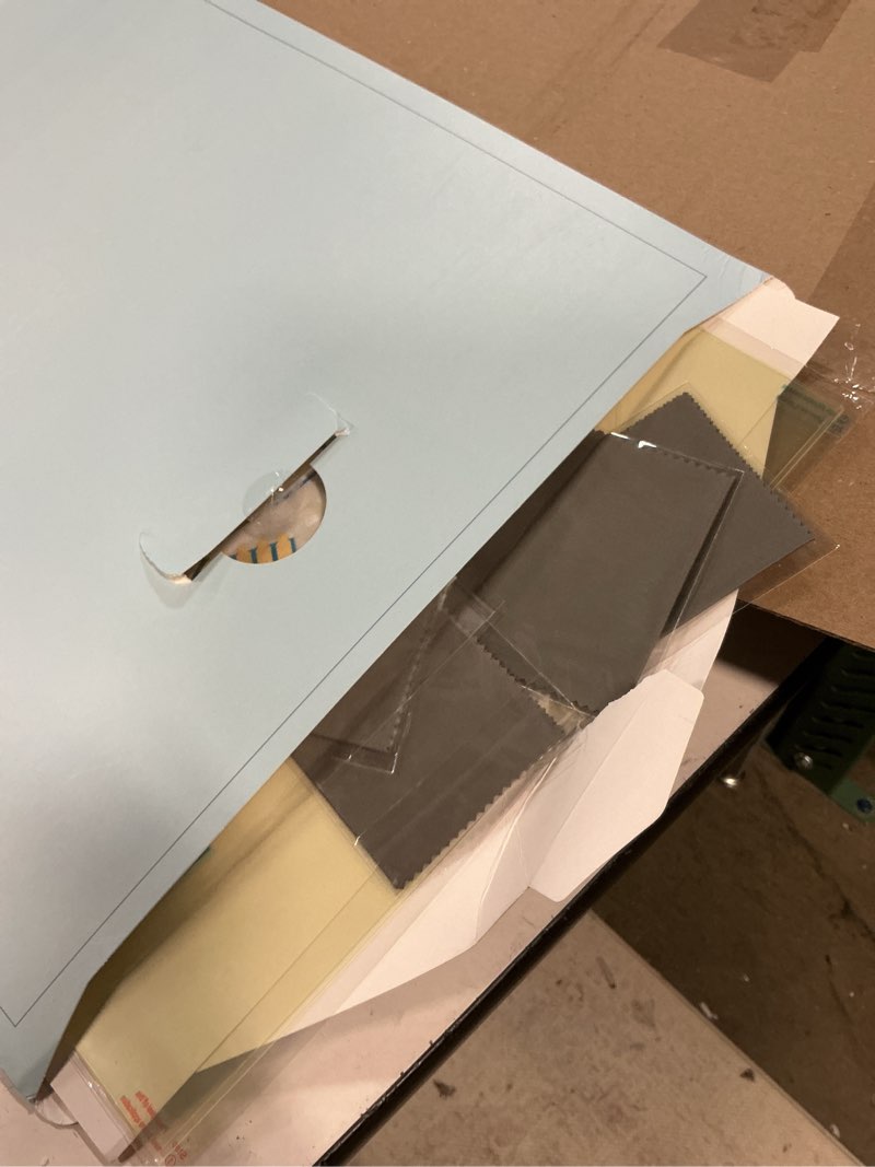 Condition photo showing Good Condition for [2-pack] 27 inch computer blue light blocking screen protector for 16:9 widescreen monitor, anti glare anti-uv eye protection desktop pc led monitor filter, removable anti-scratch screen film 27in 27 inch - 16:9 aspect ratio