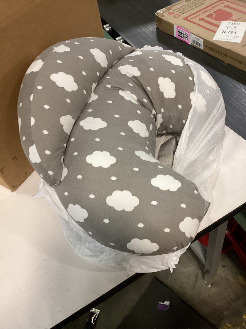 Condition photo showing As Is for BATTOP Nursing Pillow for Breastfeeding - More Support for Mom, Feeding Pillow with Removable Cover and Adjustable Waist Strap, Plus Size Breastfeeding Pillow Leaves