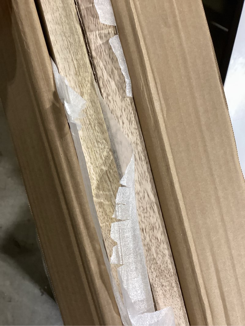 Condition photo showing Good Condition for 18"w x 42"h americraft two equal louver exterior real wood shutters (per pair), unfinished