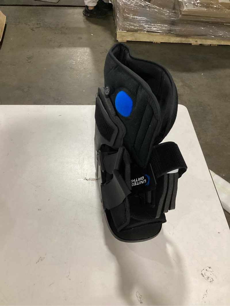Condition photo showing As Is for United Ortho Short Air Cam Walker Fracture Boot, Large, Black Black Large Boot