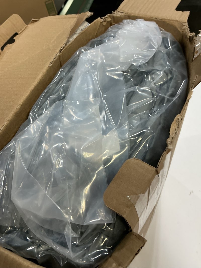 Condition photo showing New/Like New for RECYCO Luxury Velvet Quilt Set King Size Bedding Sets, Ultra Soft Velvet Comforter Set, Lightweight Channel Box Stitch Oversized Bedspread Coverlet for All Season, with 2 Shams, Charcoal Gray King/Cal King (108" x 92") Charcoal Gray