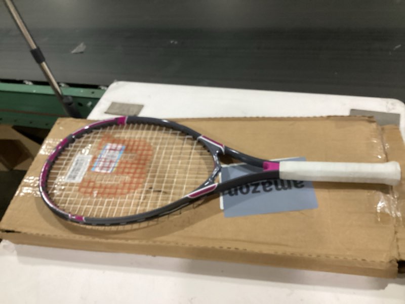 Condition photo showing Good Condition for wilson tour slam adult recreational tennis rackets tour slam pink/grey grip size 2 - 4 1/4"