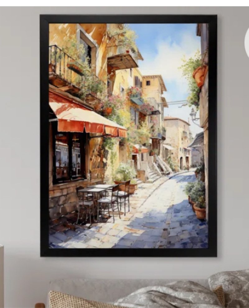 \" Italian Village Essence 2 \" canvas print 16 x 32