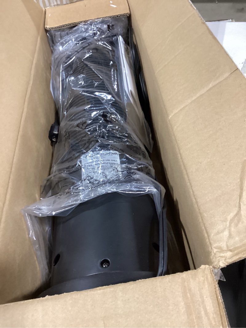 Condition photo showing Good Condition for space heater, 1500w portable heater with remote, thermostat, 5 modes, child lock & safety protection, 12h timer, 70° oscillating, space heaters for indoor use large room, home (black, 1pack) 24inch black