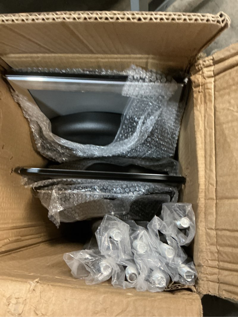 Condition photo showing Good Condition for LEIFIDE 8 Pack Adjustable Heavy Duty Pedestal Sign Holder Floor Stand 8.3 x 11.7'' Adjustable Sign Holder Poster Stand with Aluminum Snap Open Frame, Screen Size A4(Black)