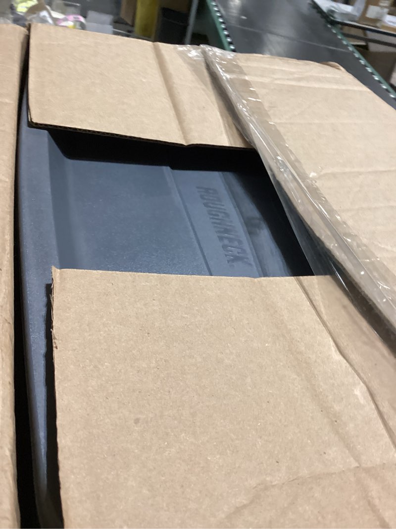 Condition photo showing Good Condition for rubbermaid heavy duty black storage bins plastic totes with lids for storage, stackable, large capacity, durable, multipurpose, 14 gal, 6 pack (14 gal - 6 pack solid black and grey)
