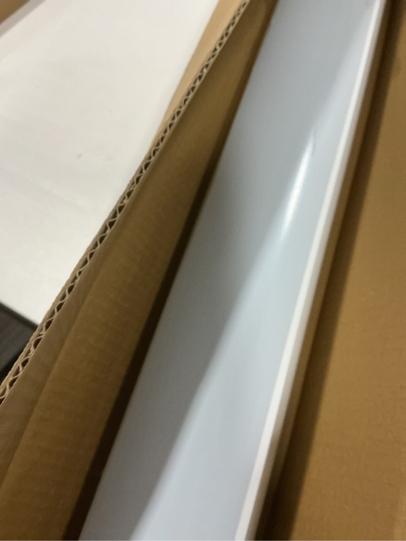 Condition photo showing As Is for Shadesu Cordless Zebra Blinds for Windows, 34" W x 72" H, White, Dual Layer Free-Stop Zebra Shades, Light Control for Day and Night, Sheer Blinds for Indoor Windows, Bedroom, Kitchen 01- White ( Cordless ) 34"W x 72"H