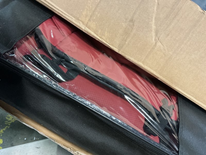 Condition photo showing Good Condition for coverado universal seat covers front, 2-pack universal seat covers for cars, waterproof nappa leather car seat covers with head pillow, auto protectors fit for most sedans suv pick-up truck-red red(pillow) front