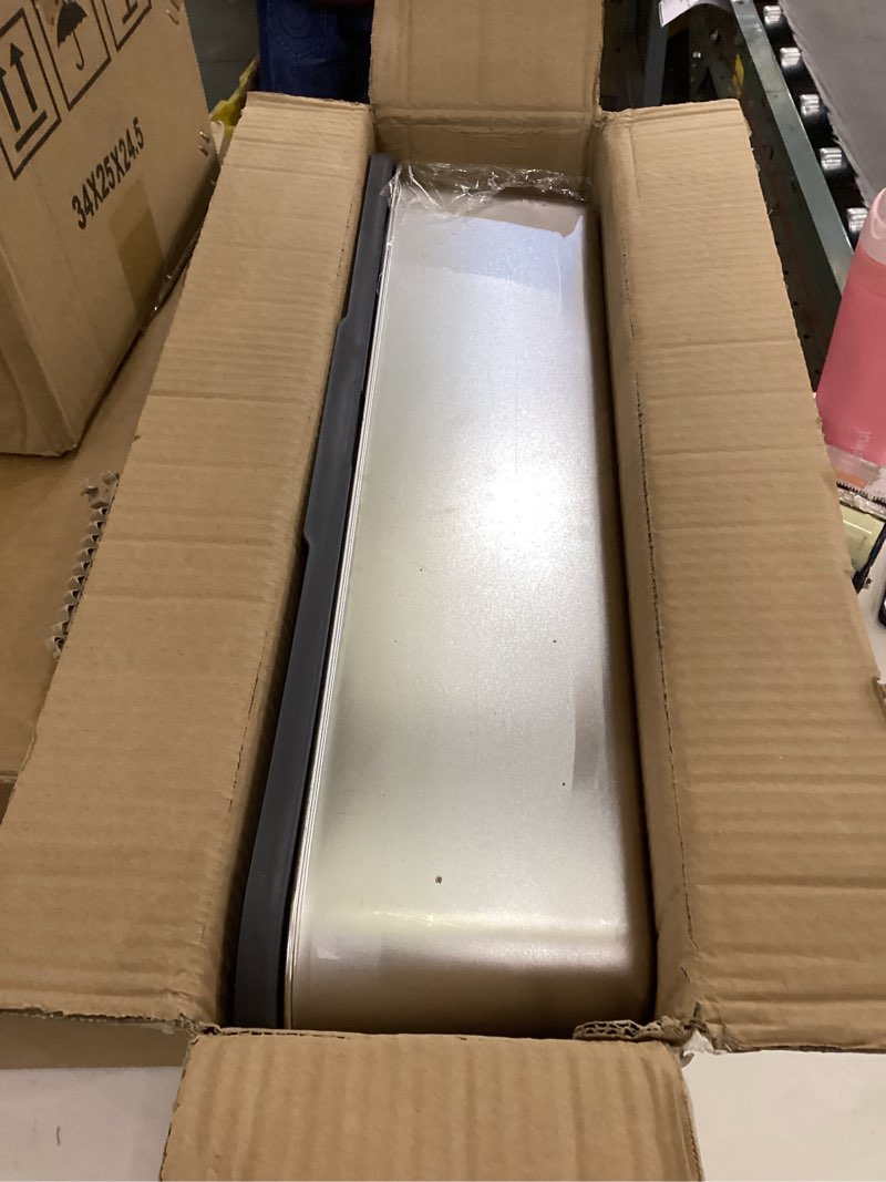 Condition photo showing Good Condition for Stainless Steel Litter Box | XL Enclosed Cat Litter Boxs with Lid for Big Cats | High Sided, Anti-Urine Leakage | Non-Stick Bottom & Includes Litter Mat & Metal Scoop (Dark Gray) X-Large Dark Gray