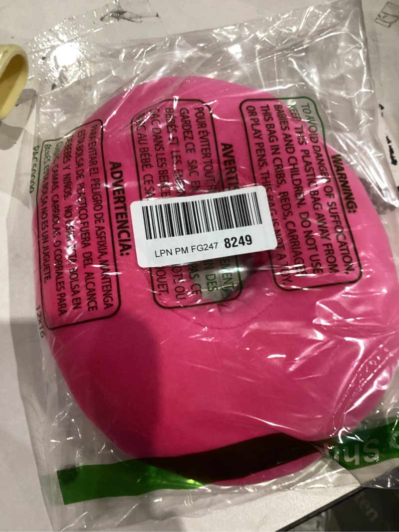 Condition photo showing As Is for Piercing Pillow for Side Sleepers, Soft and Comfortable Donut Pillow, Ear Pillows with Holes for Ear Pain, Piercing, Pain Relief Sleeping, Pressure Sore, Ear Pressure Relief (Pink)