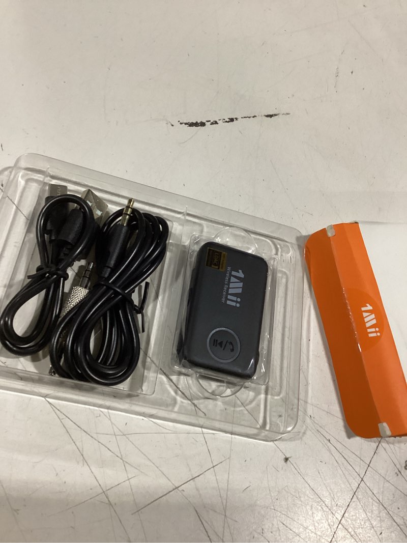 Condition photo showing Good Condition for 1mii ldac bluetooth aux adapter for car, wireless bluetooth 5.3 receiver with volume control, 10h battery life, hands free calls, use in car/home stereo/wired headphones/speaker ml100pro (upgrade)