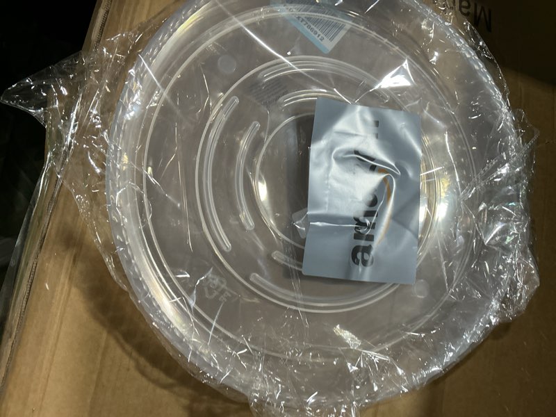Condition photo showing New/Like New for supking large plant saucers drip tray 2 pack 15 inch heavy sturdy plastic flower pot saucers for indoor,clear plastic planter water tray for plant pots liners (15''-clear) 15in - 2 pack clear