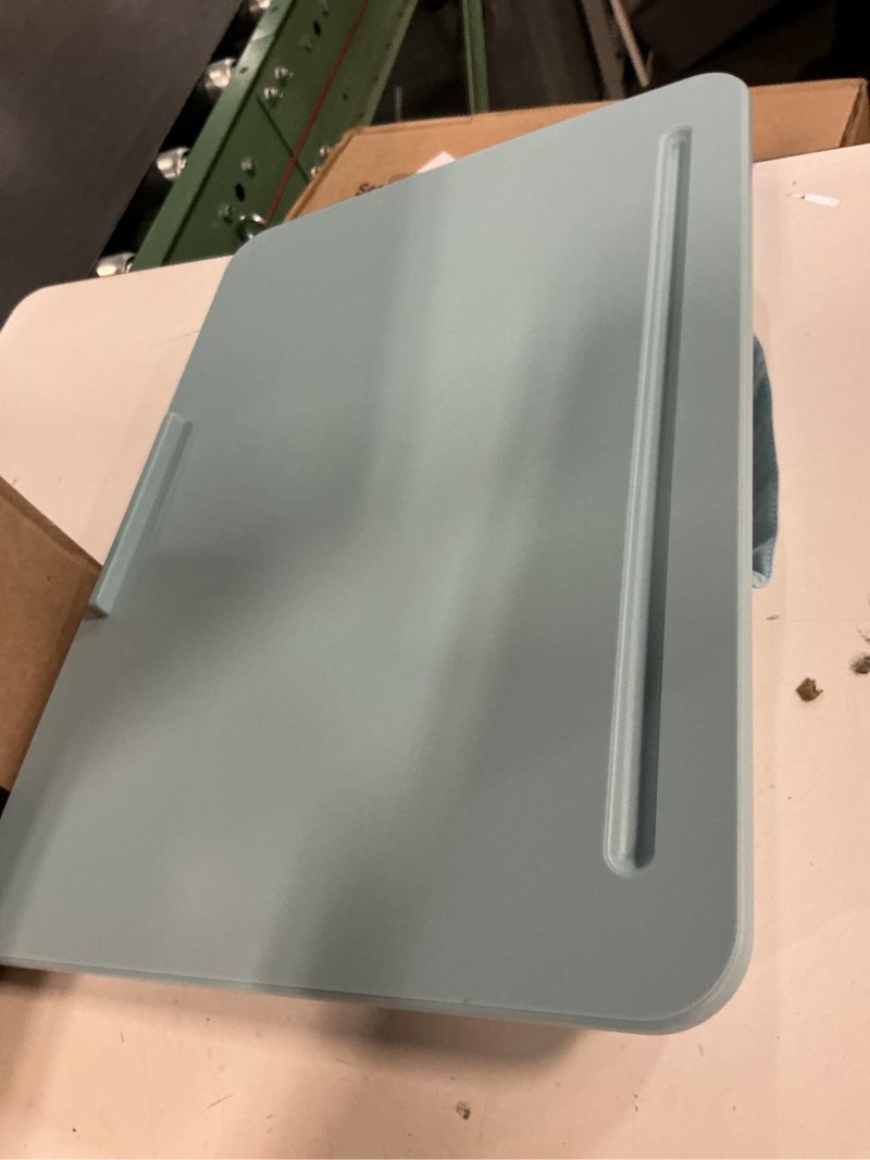 Condition photo showing As Is for LAPGEAR Original Lap Desk – Fits Up to 17.3? Laptops – Sky Blue – Style No. 45153 Sky Blue 17.3? Laptop (Original) 1