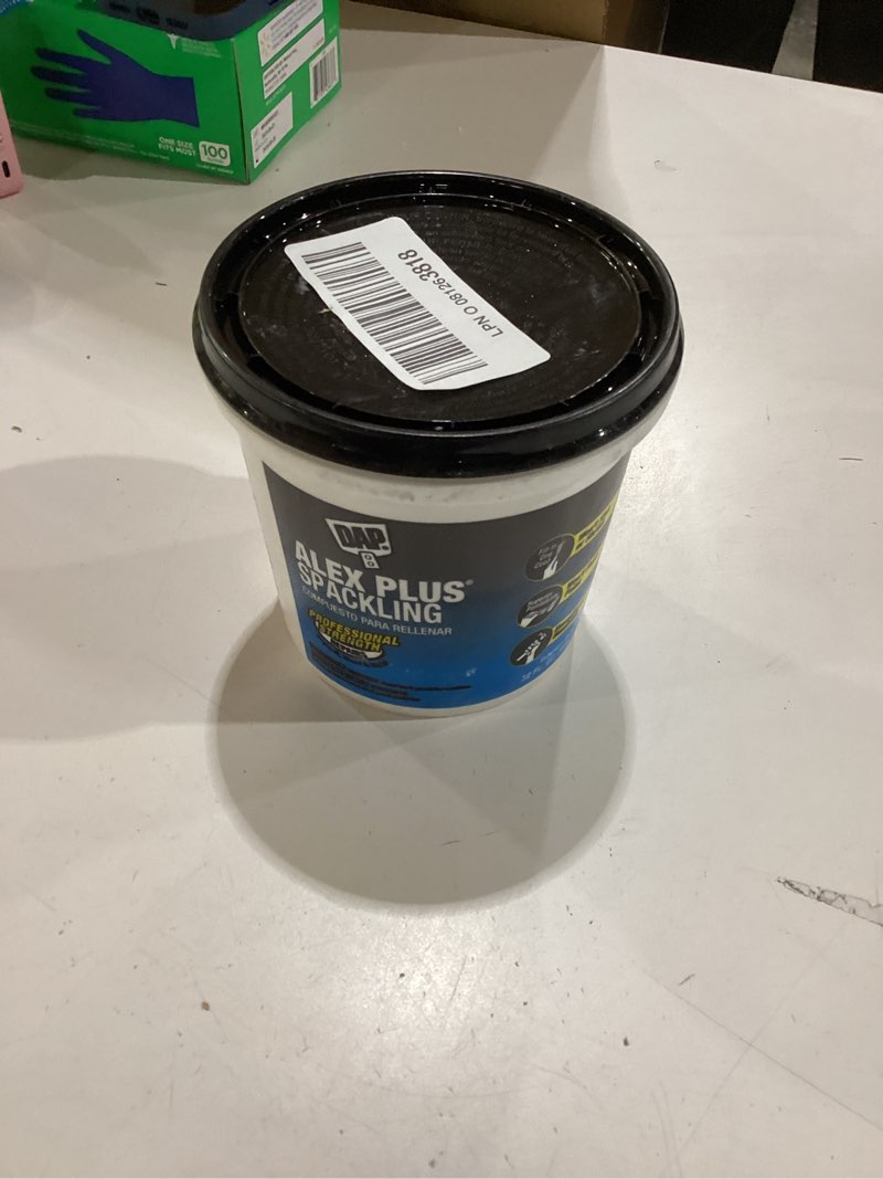 Condition photo showing New/Like New for DAP Alex Plus Spackling, White, 32 Oz (7079818746)