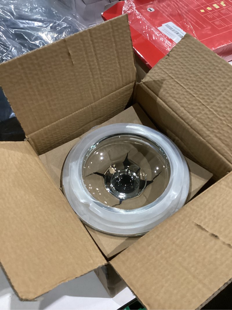 Condition photo showing Good Condition for 1 Gallon Glass Cookie Jar with Lid – Glass Jar with Lid - Airtight Food Storage Container for Cookies, Candy, Flour, Dog Treats – Clear Large Kitchen Jar for Pantry - Glass Containers with Lids Gallon Cookie Jar - 1 Pack