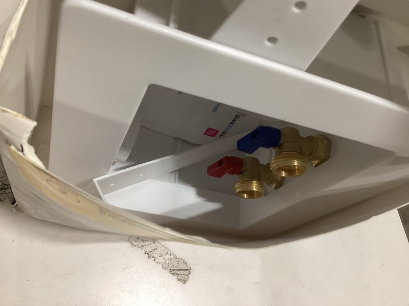 Condition photo showing Good Condition for sharkbite quarter turn ball valve push-to-connect washing machine outlet box