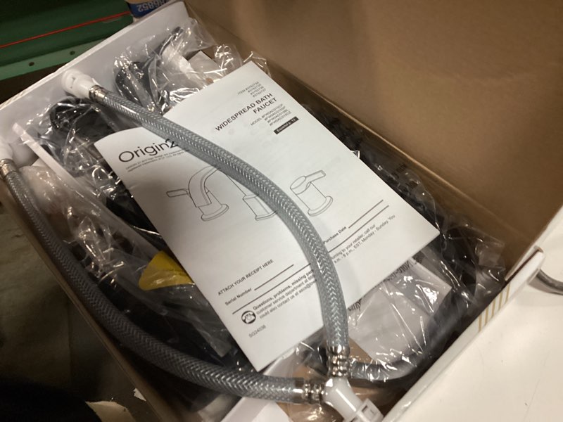 Condition photo showing Good Condition for allen + roth Veda Matte Black Widespread 2-handle WaterSense High-arc Residential Handle