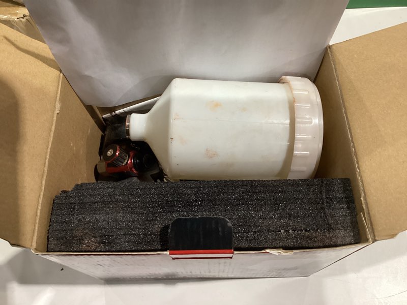 Condition photo showing As Is for DAXINYANG YT-160 LVLP Paint Guns Automotive with 1.3/1.5/1.7/2.0mm Nozzles and Air Regulator &Oil Water Separator,R500 Spray Gun,Paint Gun for Car Painting,Furniture,DIY,Primer top Coat and Varnish YT160 LVLP Paint Gun Premium Kit