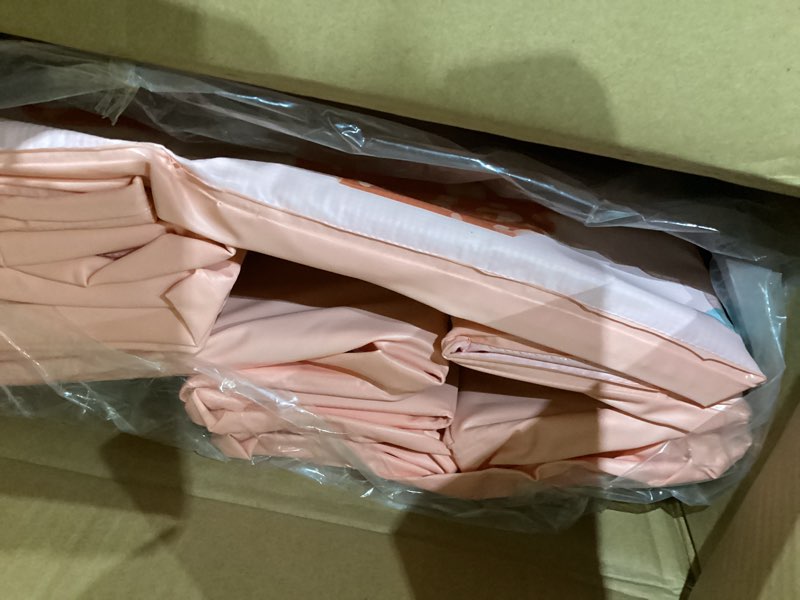 Condition photo showing As Is for Portable Bathtub for Adults 59" Large Foldable No-Installation Soaking Tub for Shower Stall, Collapsible Standing Plunge Bath with Lid, 5-Layer Insulated Liner, Fast Drain (Pink, 59"×21.6"×19.6") 59"L x 21.6"W x 19.6"H