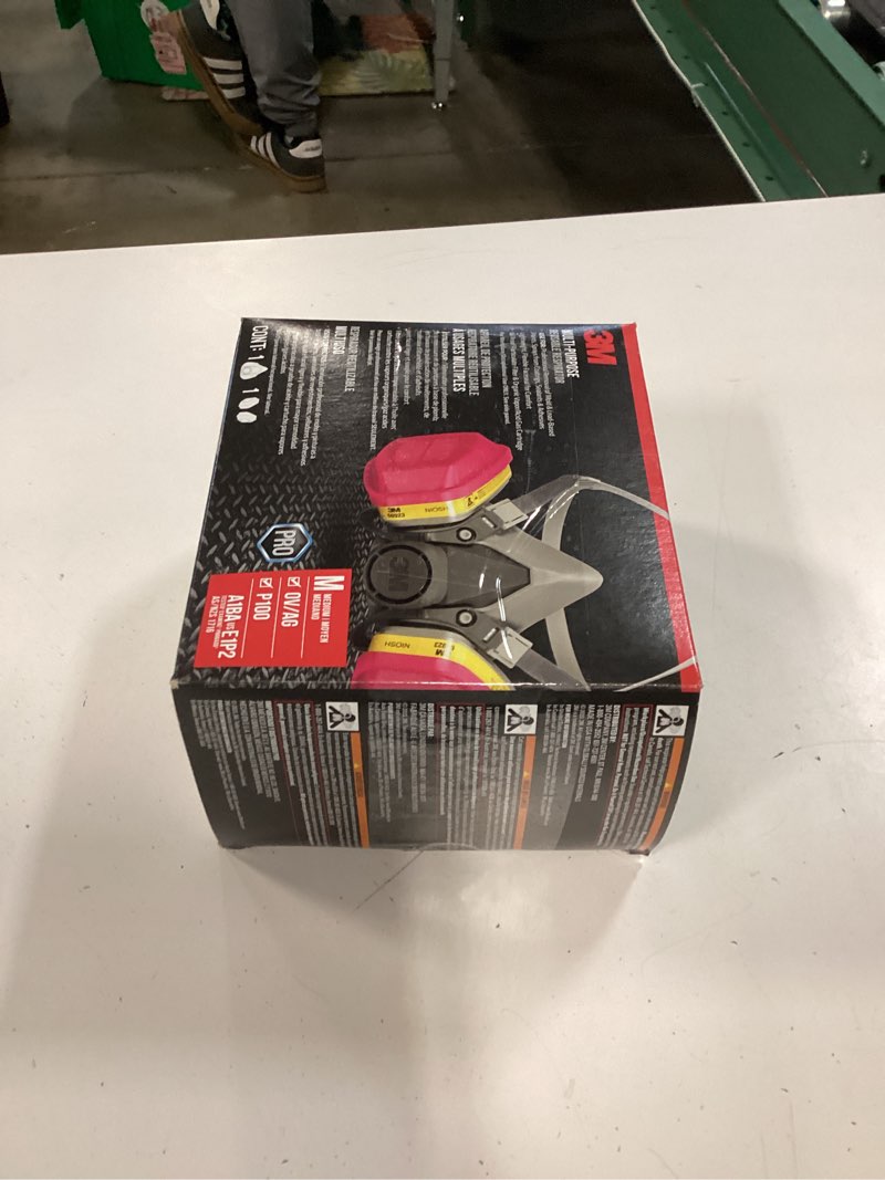 Condition photo showing New/Like New for 3m multi-purpose performance respirator grey reusable p100 all-purpose half face respirator