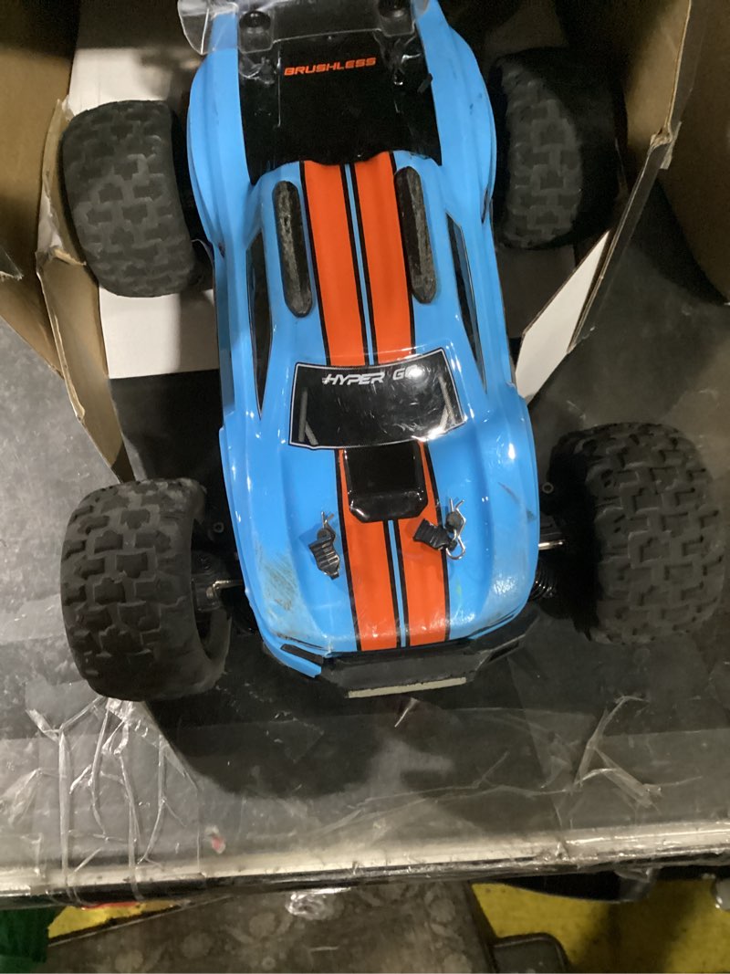 mjx hyper go h16mt 1/16 4x4 rtr brushless fast rc cars for adults, max 43mph rc trucks, portable rem