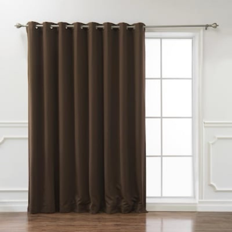 Best Home Fashion  Chocolate Blackout Grommet Single curtain panel