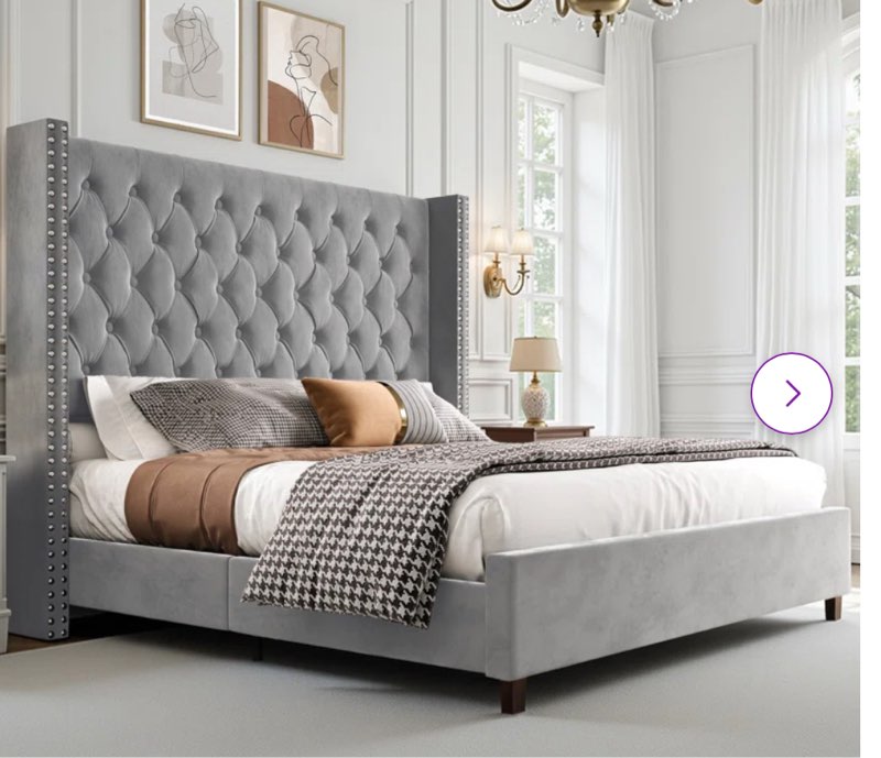 duluth tufted upholstered low profile platform bed king 