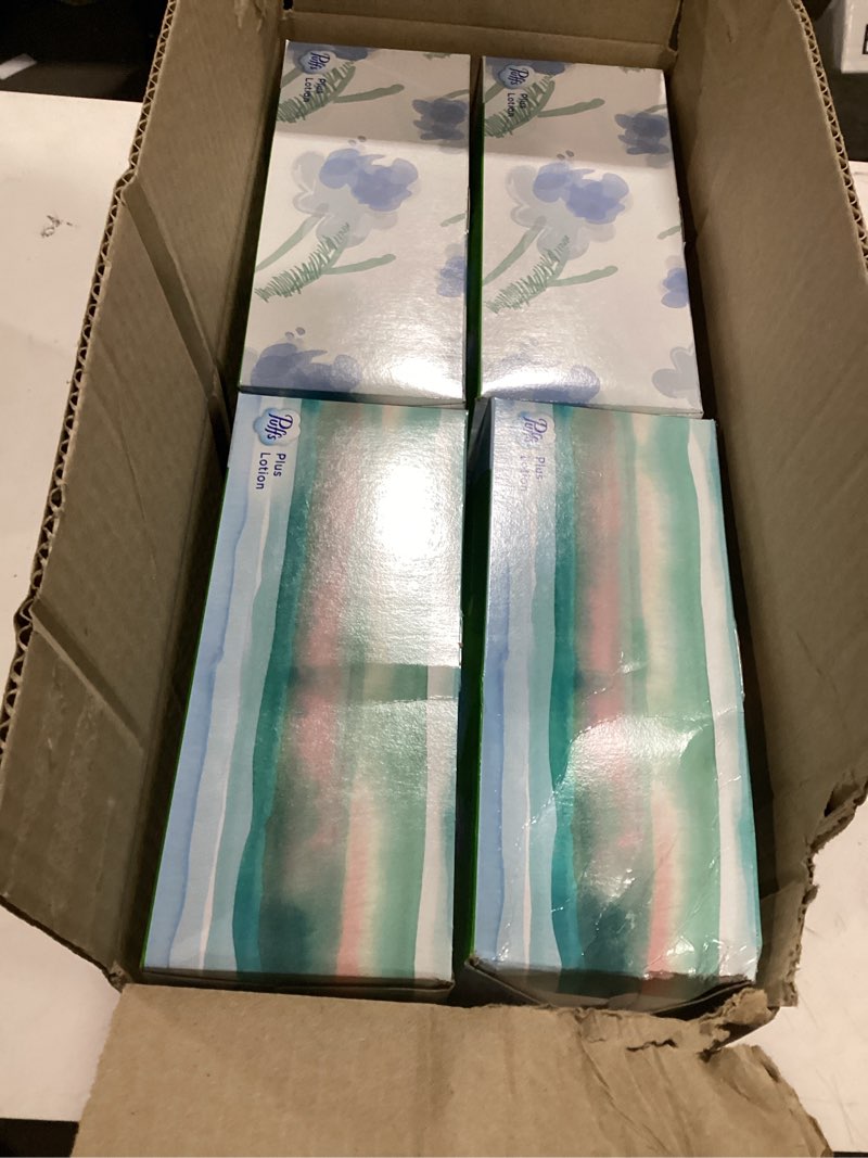Condition photo showing New/Like New for puffs plus lotion facial tissue - 124ct