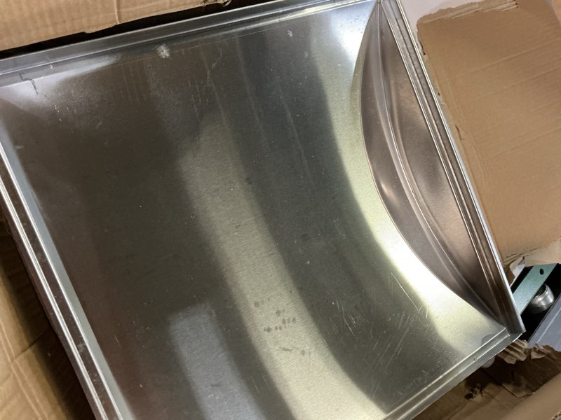 Condition photo showing As Is for s9952a(1-pack) 17.25x17.5 inch stainless steel heat plate replacement for gas grill models charbroil 463250211, 463250212, 463251413, 466251413 and t-36d