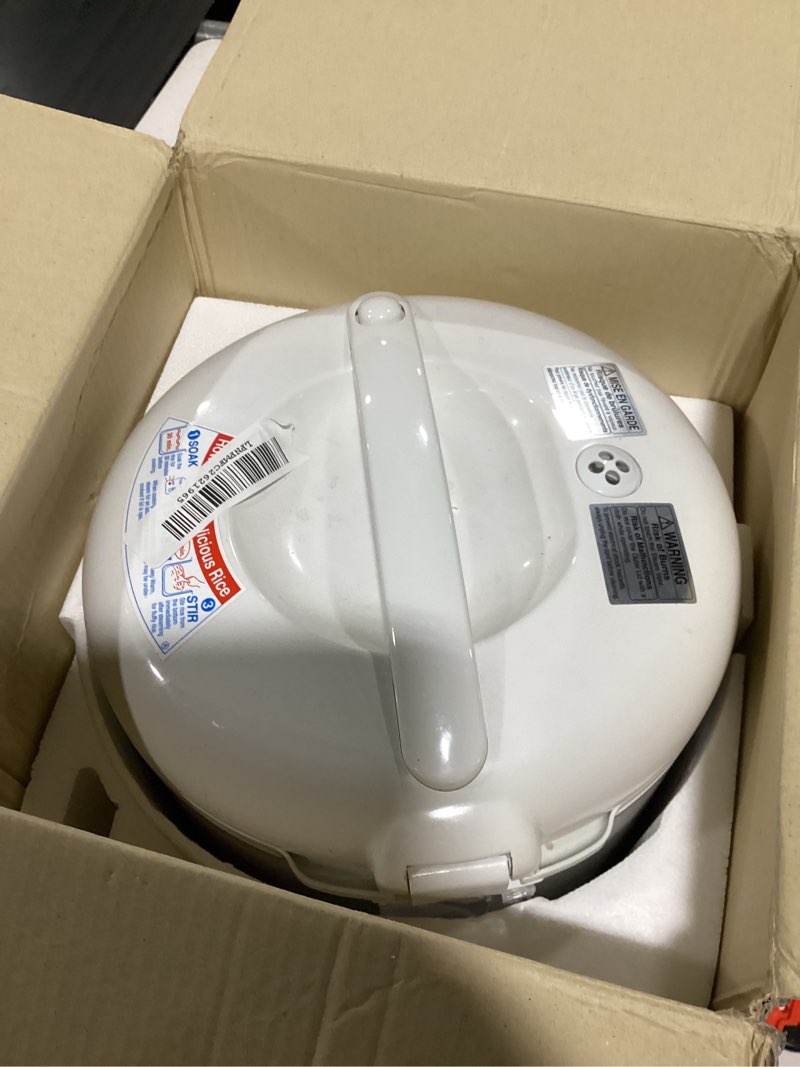 Condition photo showing As Is for Zojirushi NS-RPC18FJ Rice Cooker and Warmer, 1.8-Liter, Tulip Tulip 10-Cup Cooker and Warmer