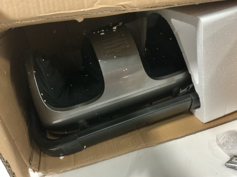 Condition photo showing As Is for Shiatsu Foot Massager with Heat, FSA Store Eligible Items, 3-Heating for Circulation and Pain Relief, Deep Kneading Rolling for Calf-Feet-Arm Relaxation, Plantar Fasciitis, Neuropathy Deep Gray