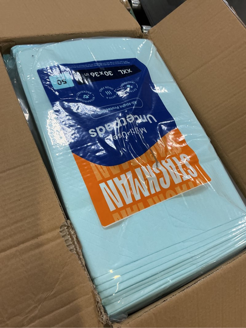 Condition photo showing Good Condition for chucks pads disposable adult underpads [100-pack] 30"x36" xxl extra-large super-absorbent incontinence bed pads – mattress protector pee pads for adults, kids & pets – bed protection & training 30" x 36"