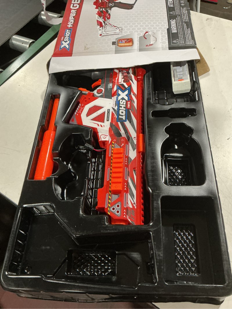 Condition photo showing As Is for x-shot hyper gel hpg-700 blaster 20,000 hyper gel pellets by zuru - white