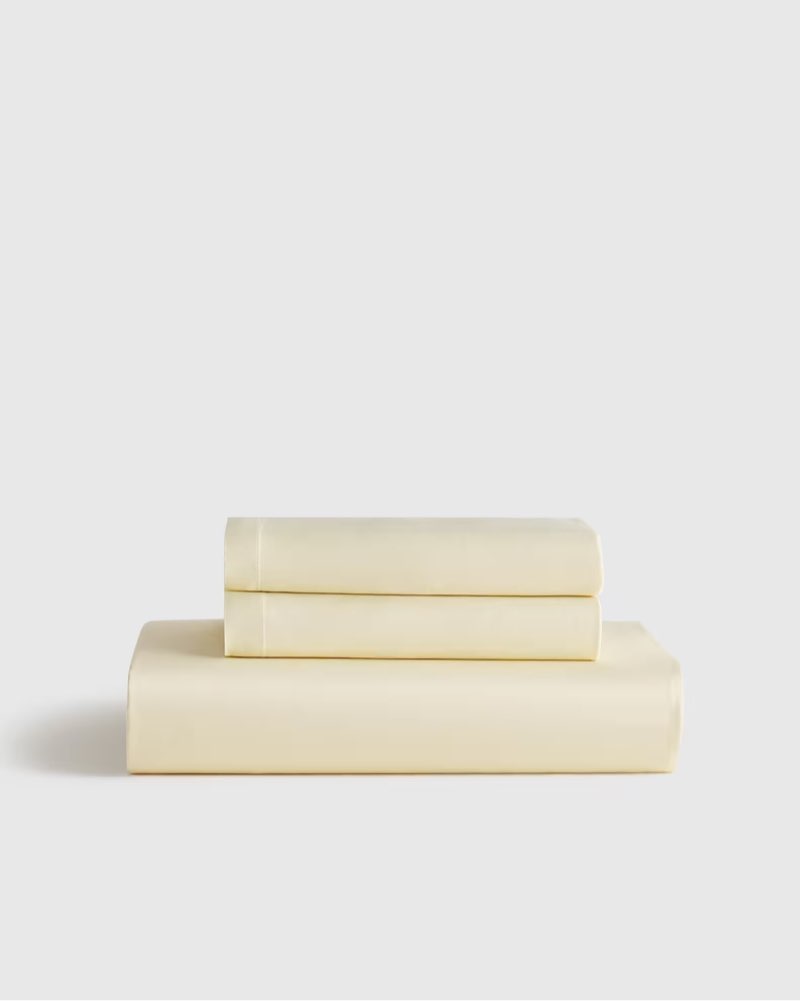 Quince linen Sheet Set Butter Yellow Full