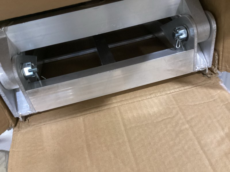 Condition photo showing Good Condition for aluminum motorcycle ramp, 7.5 ft folding dirt bike ramp for pickup trucks, 750 lb capacity, crossbar rungs, rubber-tipped fingers, 89 x 12 in, 1 pc for 2-wheel vehicles (1 pc) crossbar ramp - 7.5 ft - folding
