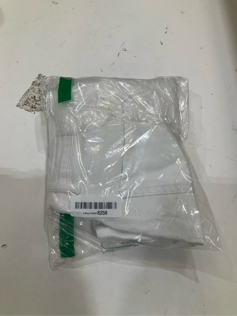Condition photo showing New/Like New for luvamia skorts skirts for women denim mini skirt side slit with high waisted jean shorts stretchy small brilliant white