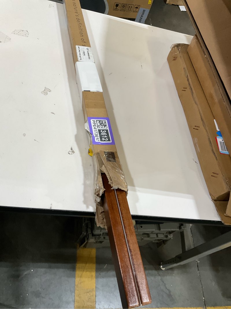 Condition photo showing Good Condition for dacri home quilt hanger for wall display - 48 inch tapestry hanger from premium teak wood - safe mount quilt rack for heavy rugs, tapestries, and other wall hangings (light wallnut stain) light wallnut 48 inch