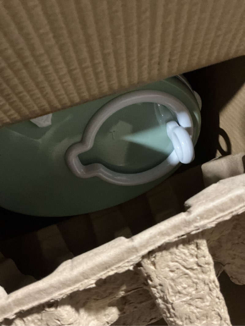 Condition photo showing As Is for Ubbi Steel Diaper Pail, Odor Locking, No Special Bag Required, Award-Winning, Registry Must-Have, Sage Green