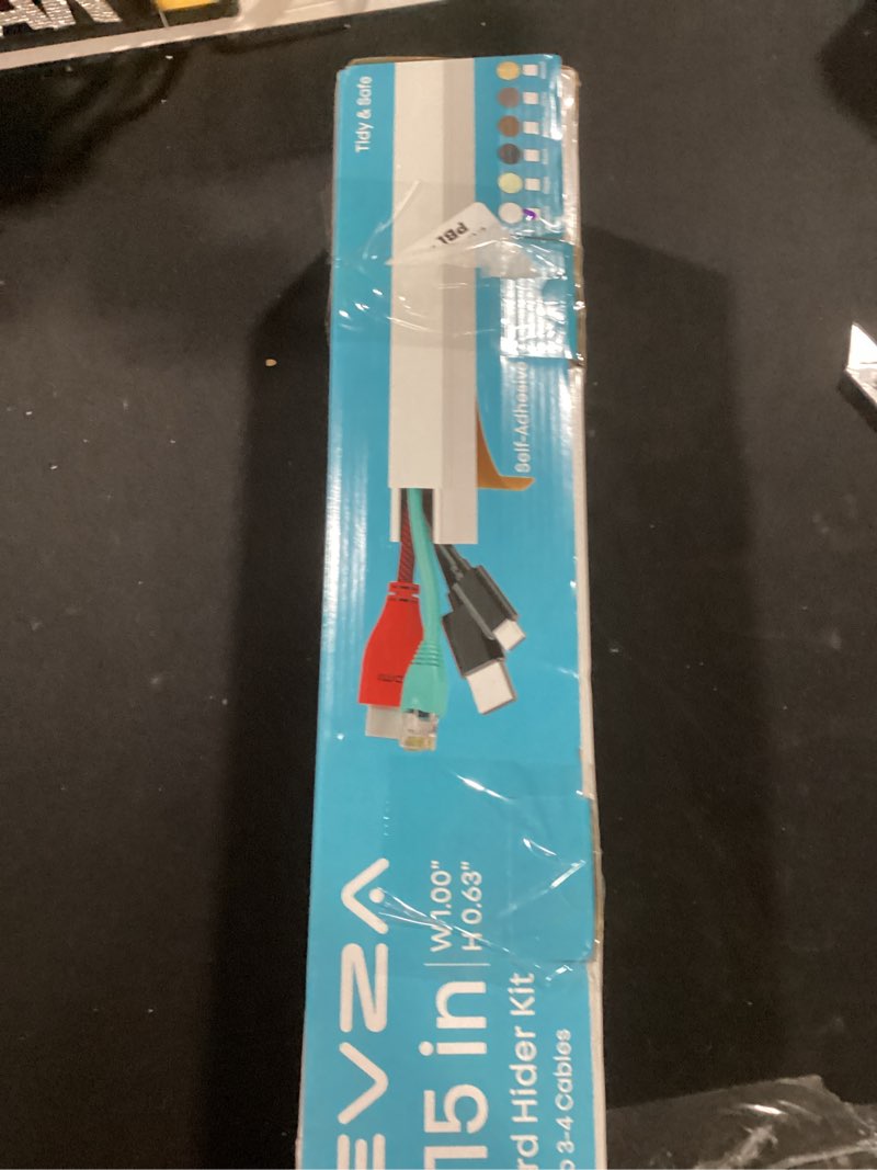 Condition photo showing Good Condition for Cord Hider, Wire Cover, Cord Covers Wall Mounted TV, Cable Hider, 315 in Paintable White Raceway Kit