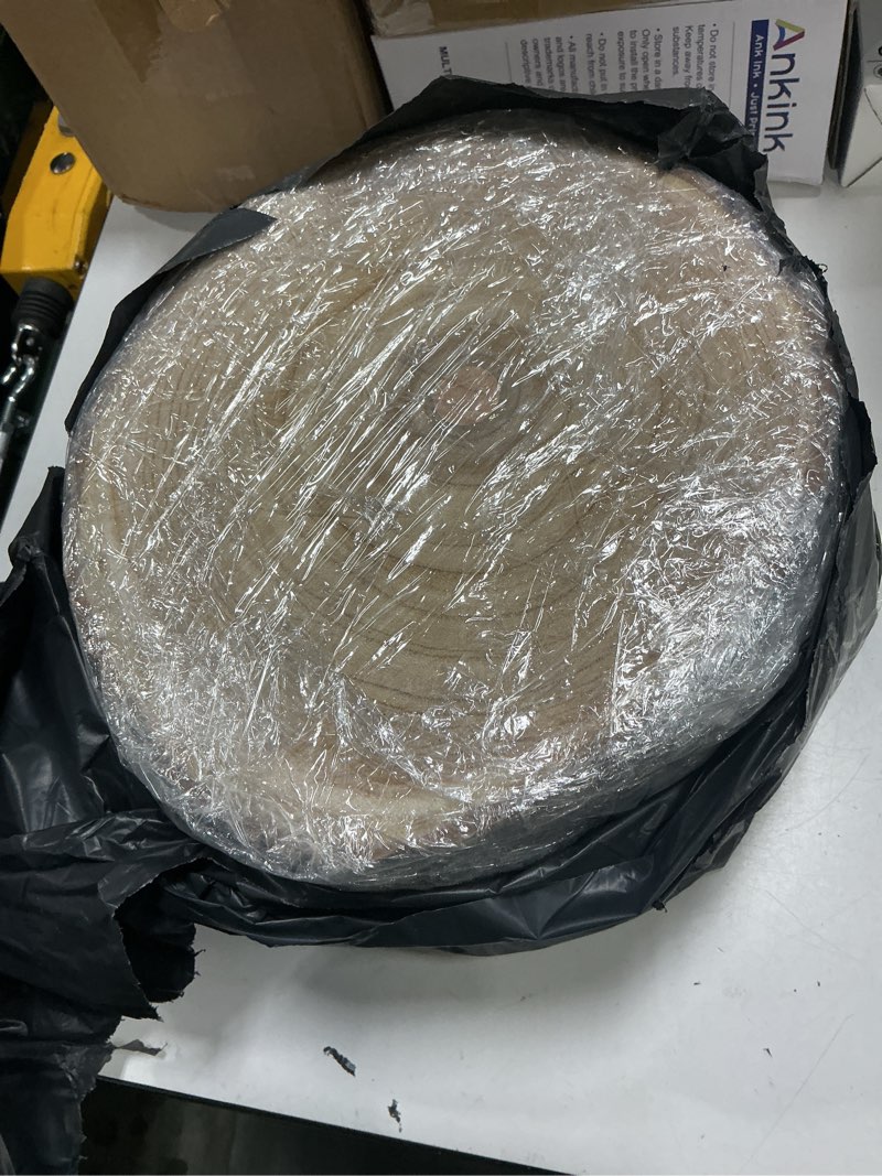 Condition photo showing Good Condition for 10 pcs large unfinished wood slices for centerpieces, 8-9 inches wood rounds for tables decor round wooden discs, wooden slices rustic wood slabs for diy crafts, wedding,christmas,table decor