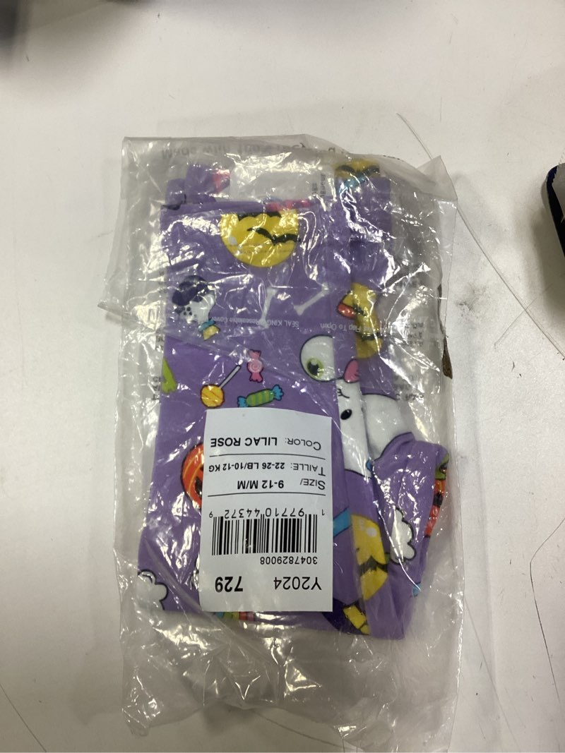 Condition photo showing New/Like New for The Children's Place Girls and Toddler Halloween Print LeggingLeggings 9-12 Months Spooky Lilac