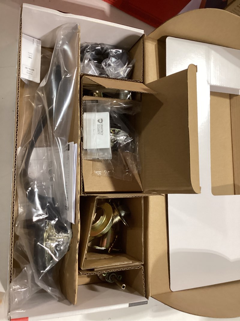 Condition photo showing Good Condition for kwikset belleview venetian bronze single cylinder keyed entry door handleset with cove interior doorknob ft smartkey security