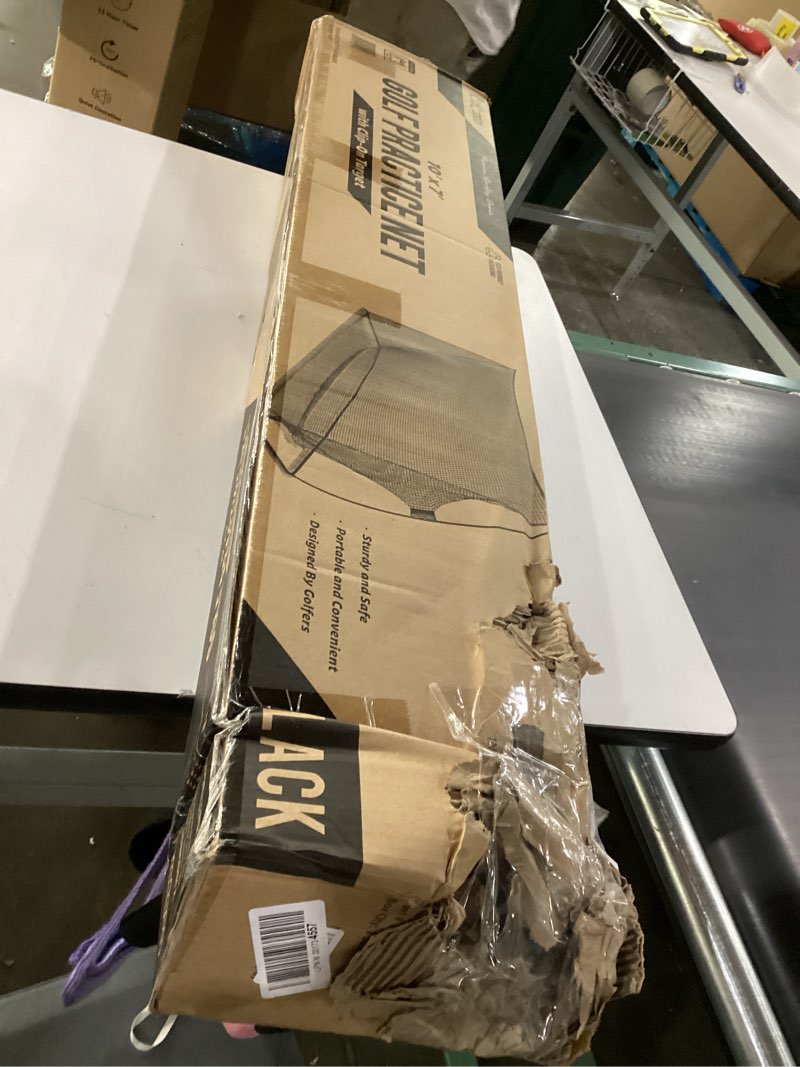 Condition photo showing New/Like New for GoSports Golf Practice Hitting Net - Choose Between Huge 10 x 7 ft or 7 x 7 ft Nets - Personal Driving Range for Indoor or Outdoor Use - Designed by Golfers for Golfers Black