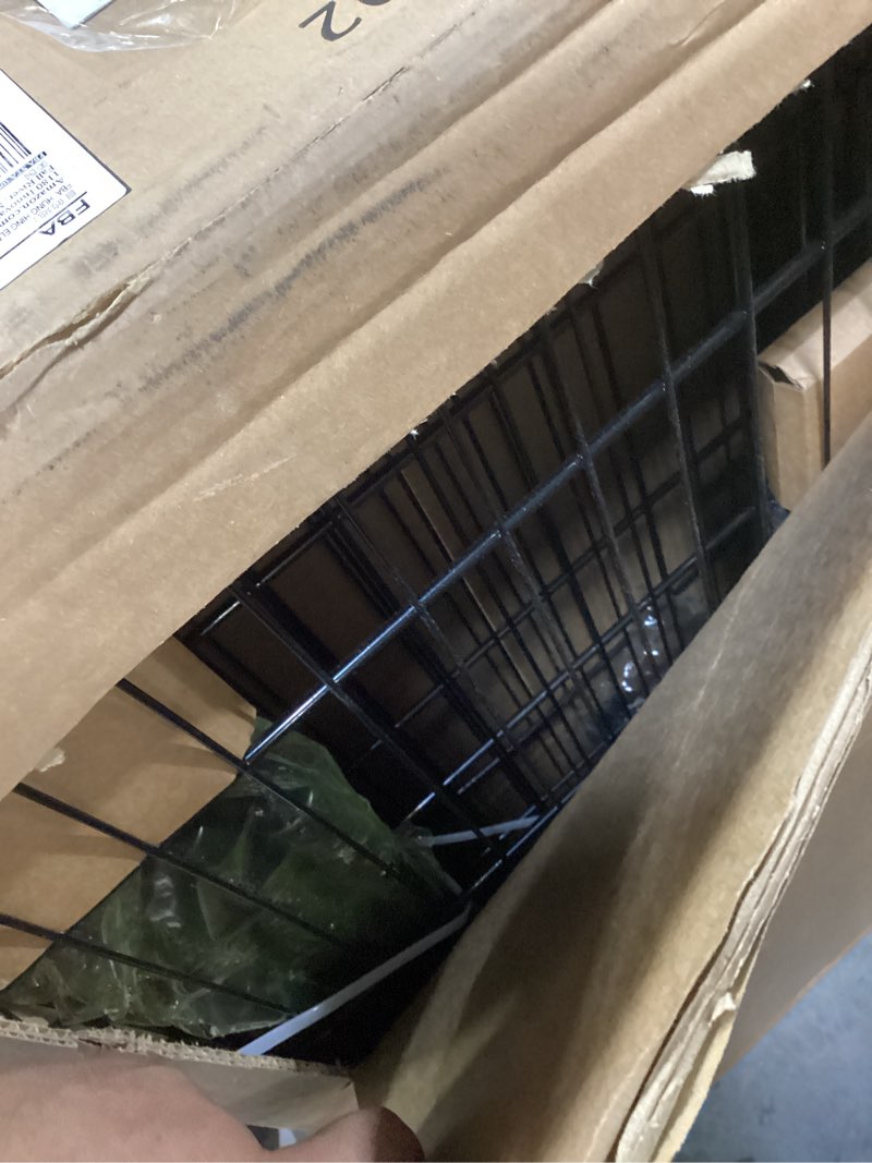 Condition photo showing Good Condition for IZEUK 1400 LBS Garage Black Shelving Wide Storage Shelves 4 Tier Adjustable Heavy Duty Metal Wire Rack Standing Shelf Unit for Kitchen Office College Dorm Garage Warehouse 15.8" x 45.8"x 59.4" 4 Tier,15.8" D x 45.8" W x 59.4" H Black