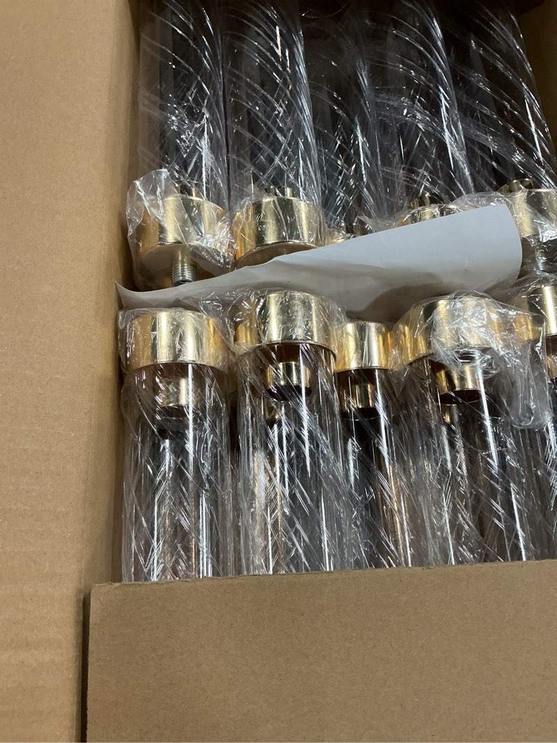 Condition photo showing New/Like New for Tandefio 4 Pcs Acrylic Candelabra Centerpieces 35" Tall Clear Candle Holders Pillar Taper Candlestick with Lampshades 5 Arm Floor Candelabra Stand for Wedding Christmas Ceremony Dinner Party